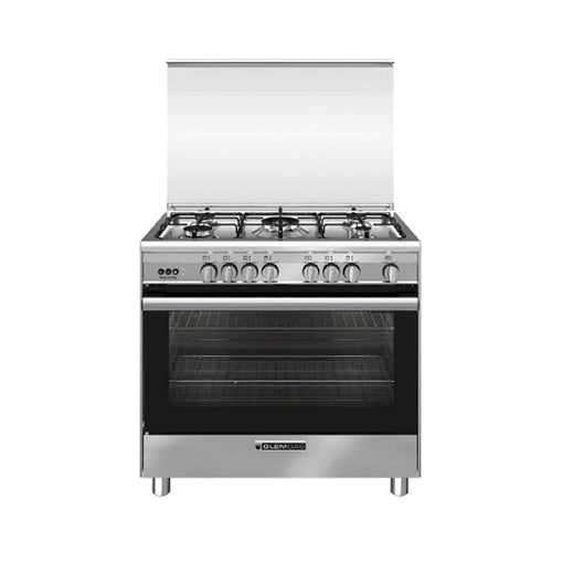 Glemgas Gas Cooker 5 Burners 90X60cm, GLSB9634RI01CU - Stainless Steel